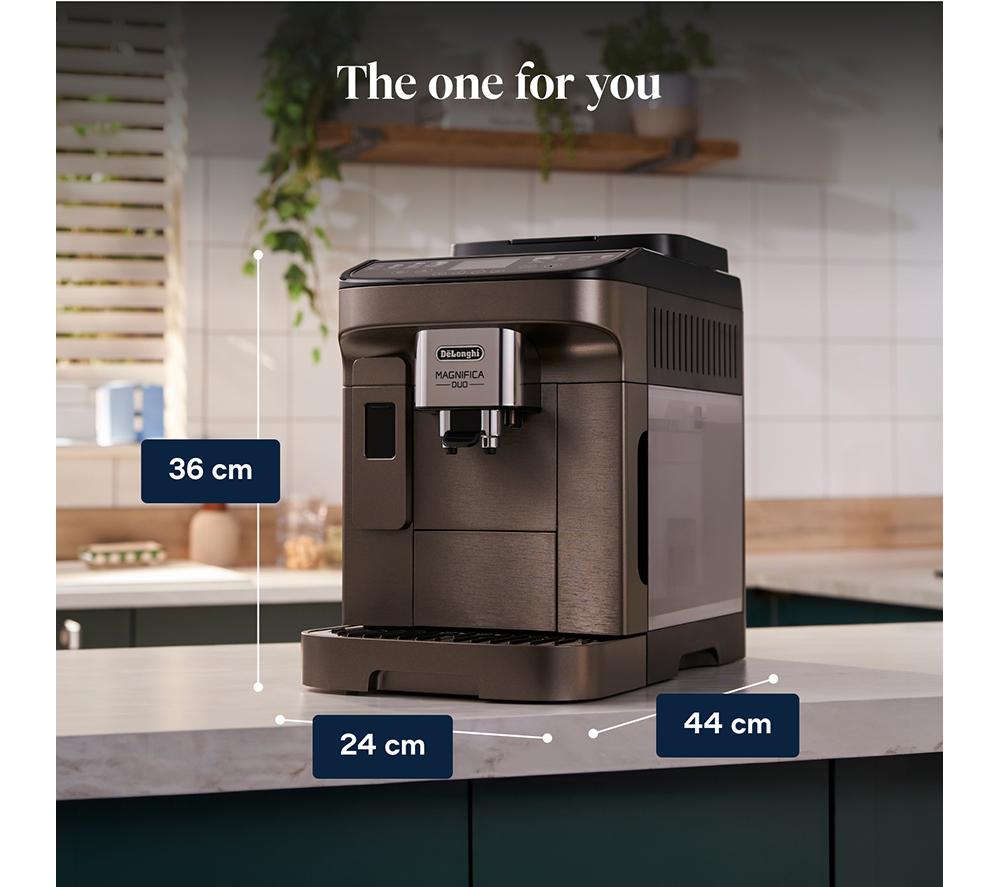 DELONGHI Magnifica Duo ECAM330.80.TXB Bean to Cup Coffee Machine - Titanium image number 7 of 8