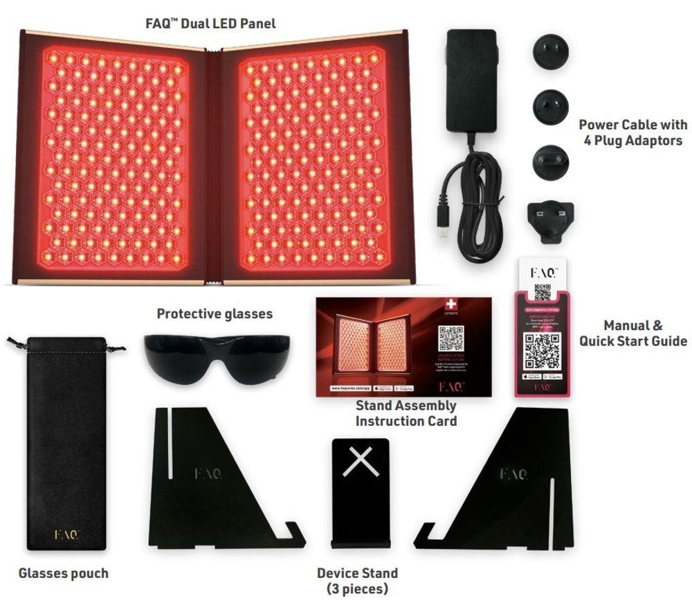 FOREO FAQ 617 Light Therapy Dual LED Panel - Black image number 5 of 5