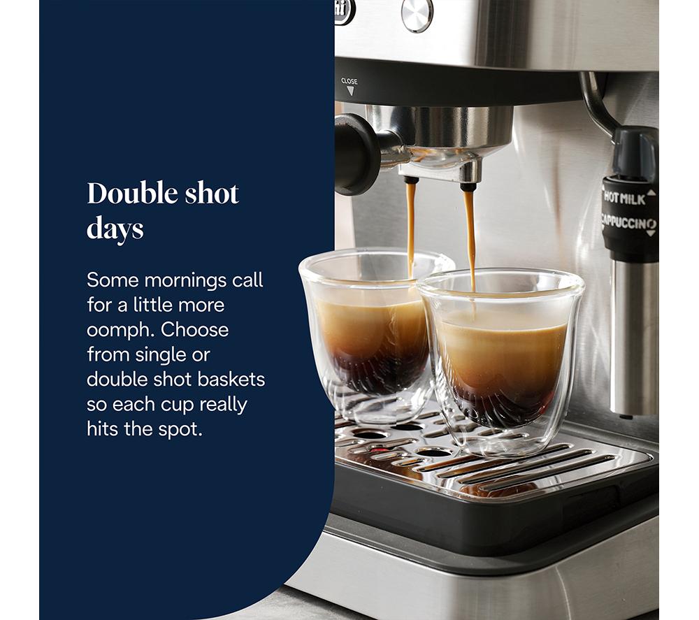 DELONGHI Linea Classics EM450.M Coffee Machine - Metal image number 4 of 8
