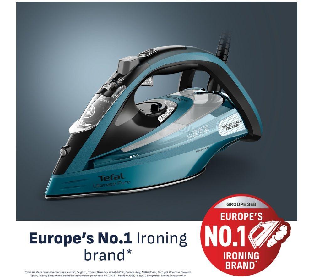 TEFAL Ultimate Pure+ FV9853G0 Steam Iron - Blue image number 2 of 5