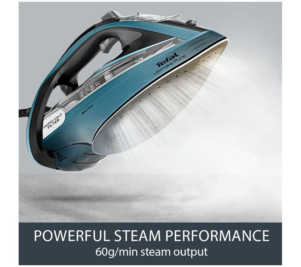 TEFAL Ultimate Pure+ FV9853G0 Steam Iron - Blue image number 3 of 5