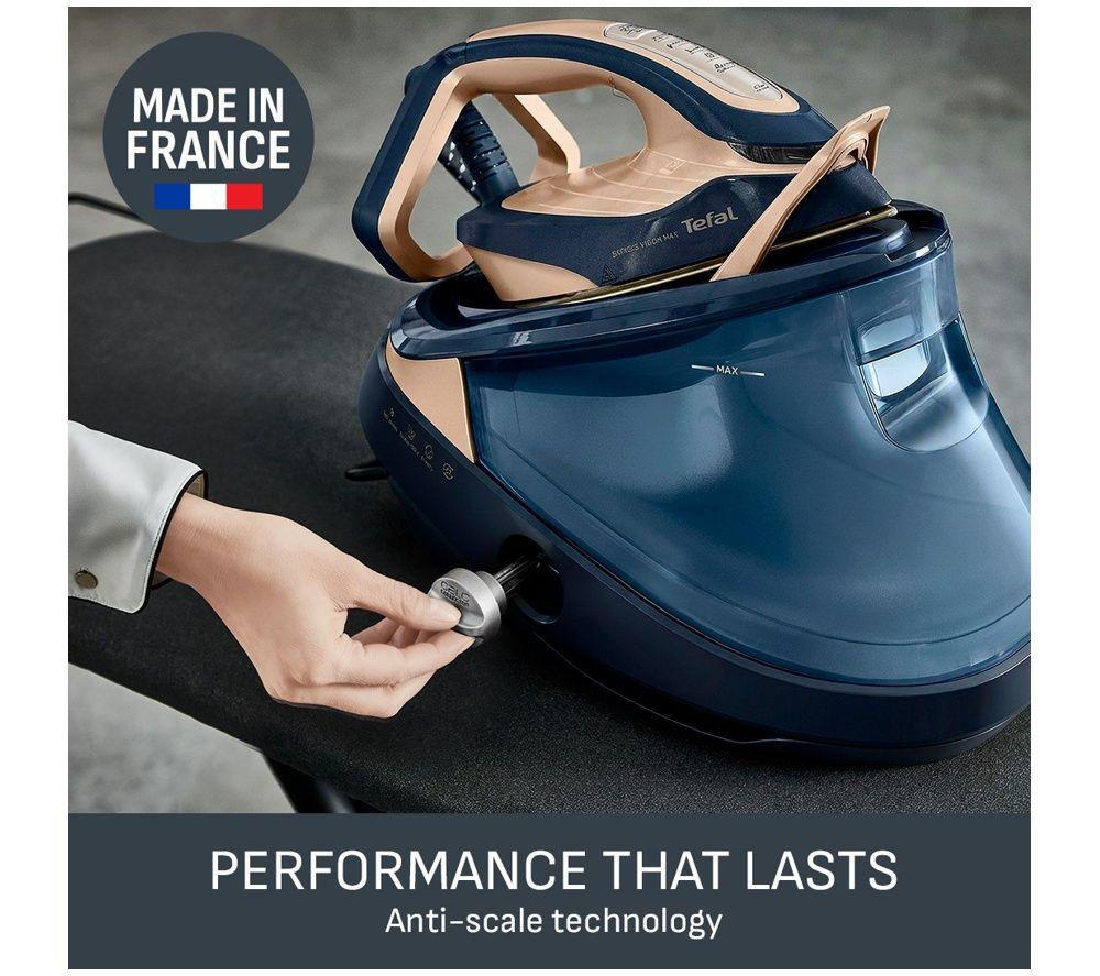 TEFAL Pro Express Vision Max GV9910G0 Steam Generator Iron - Navy Blue & Gold image number 2 of 5