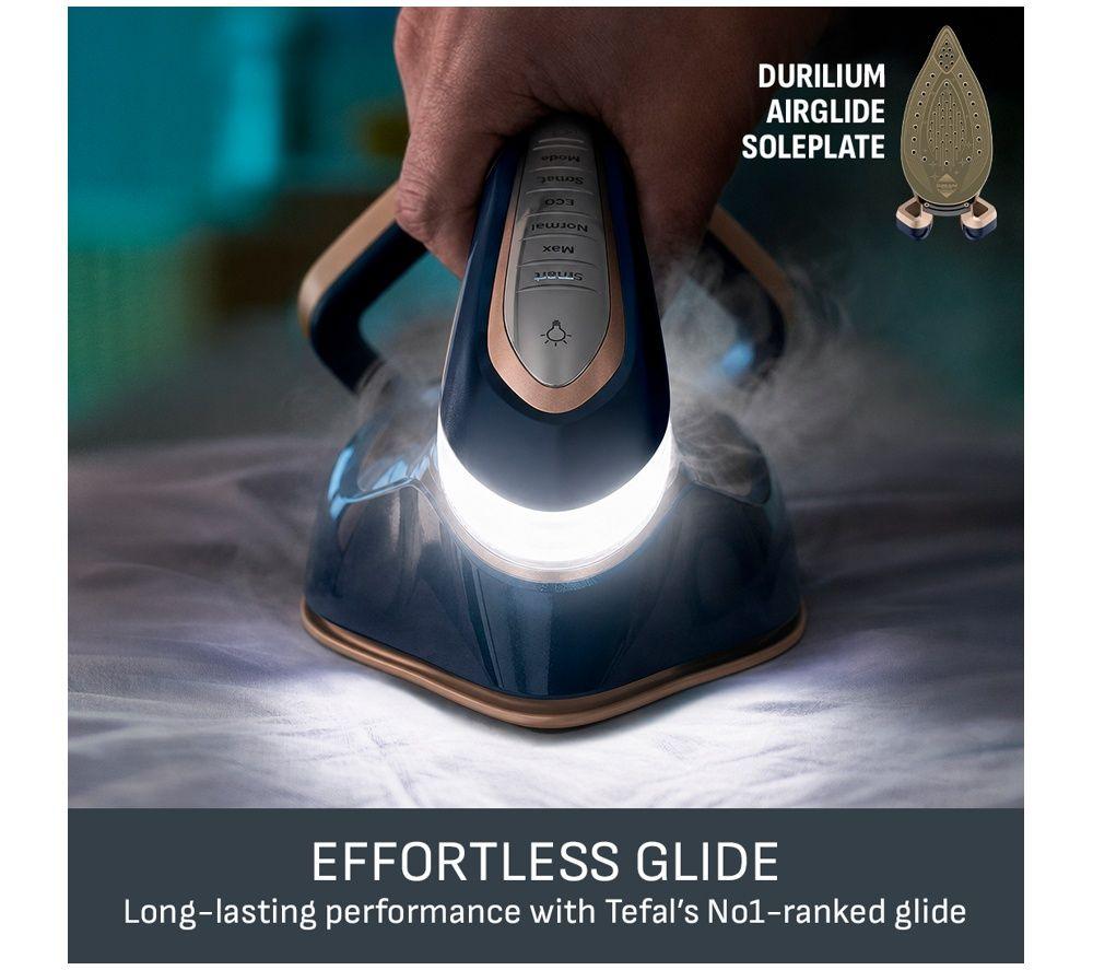 TEFAL Pro Express Vision Max GV9910G0 Steam Generator Iron - Navy Blue & Gold image number 3 of 5