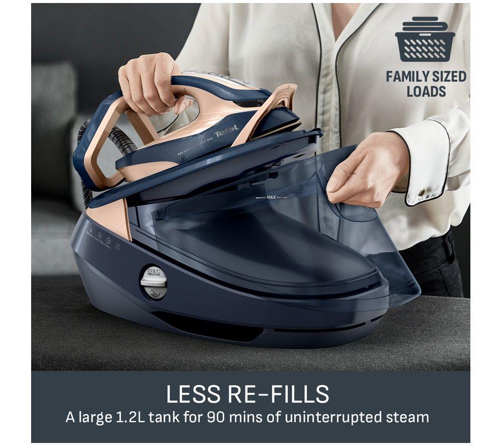 TEFAL Pro Express Vision Max GV9910G0 Steam Generator Iron - Navy Blue & Gold image number 5 of 5