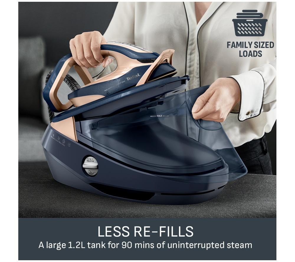 TEFAL Pro Express Vision Max GV9910G0 Steam Generator Iron - Navy Blue & Gold image number 6 of 10