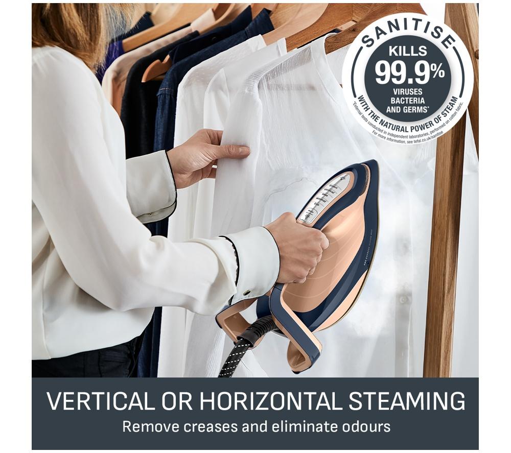 TEFAL Pro Express Vision Max GV9910G0 Steam Generator Iron - Navy Blue & Gold image number 9 of 10