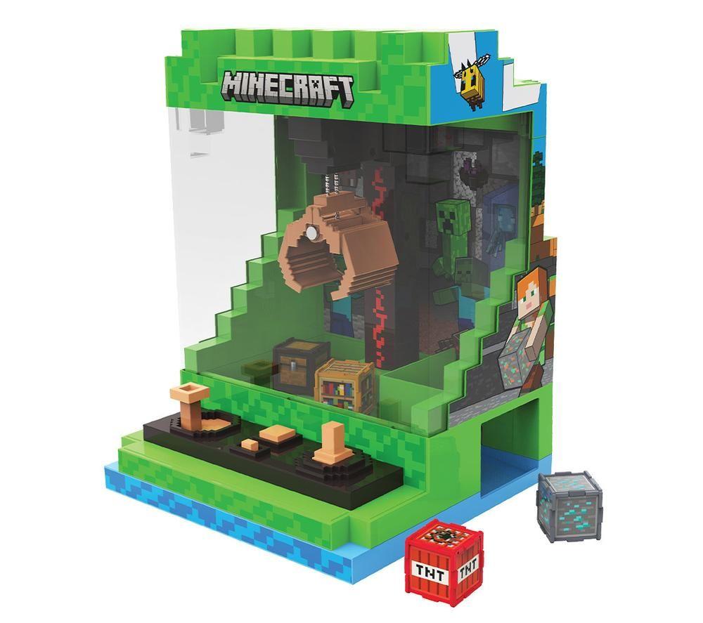 Menkind Electronic Arcade Minecraft Toy Claw Crane, Green