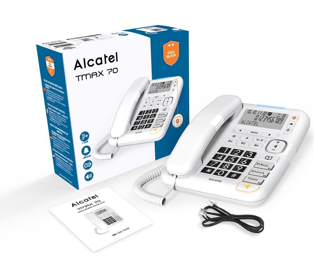 ALCATEL TMAX 70 Corded Phone - White image number 4 of 4