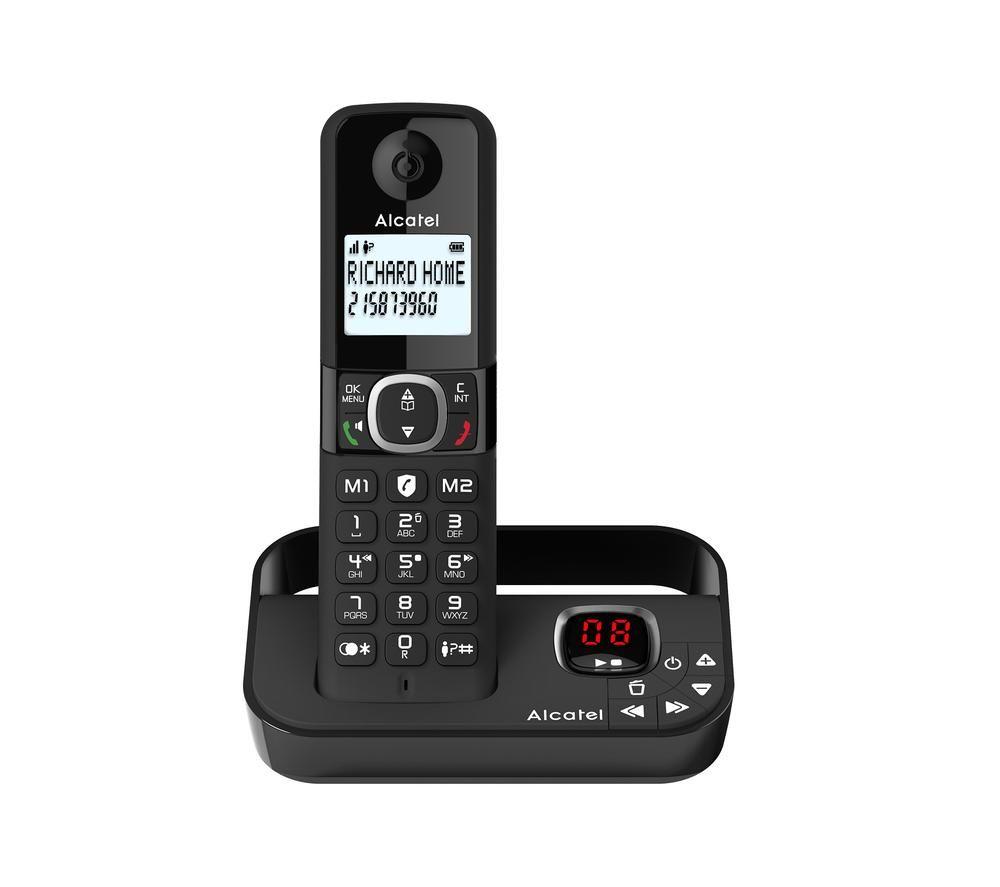 ALCATEL F860 Voice Duo AL3549 Cordless Phone - Twin Handsets, Black image number 3 of 5