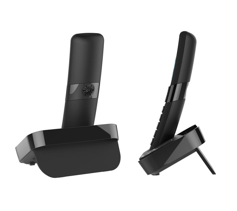 ALCATEL F860 Voice Duo AL3549 Cordless Phone - Twin Handsets, Black image number 5 of 5