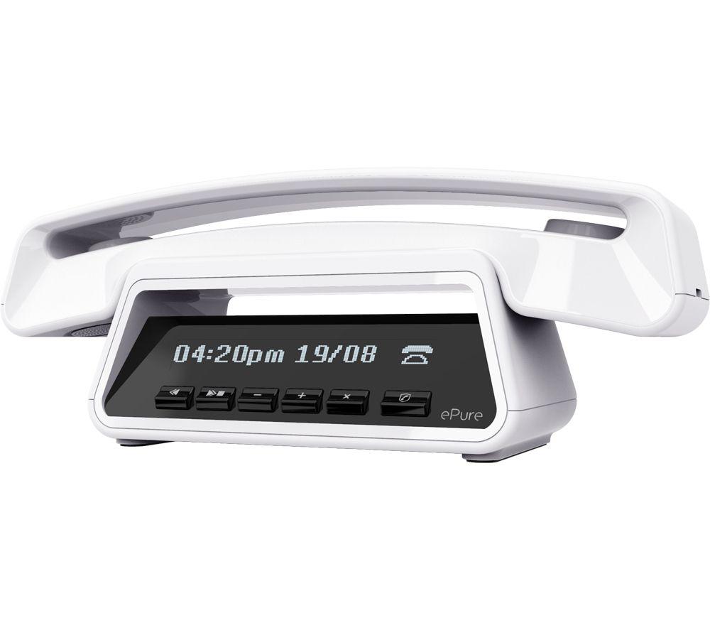 ALCATEL ePure Premium Cordless Phone - Headset, White image number 7 of 8