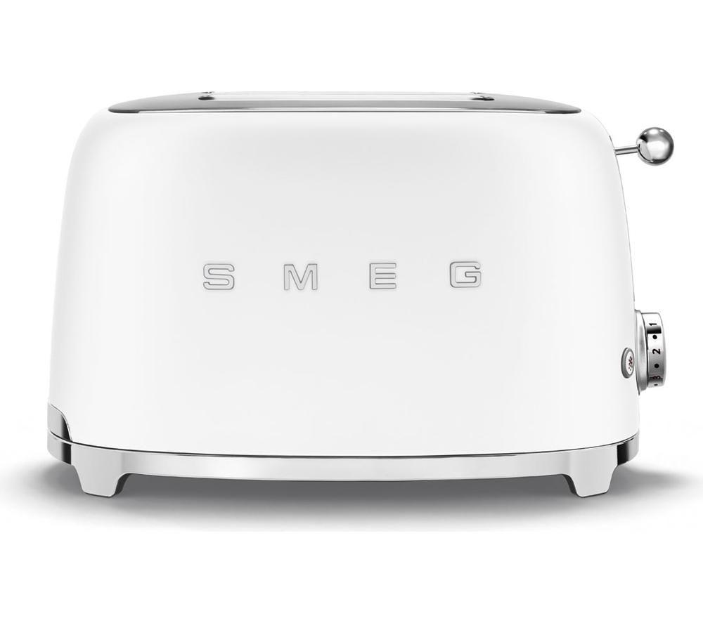 SMEG 50's Style TSF01WHMUK 2-Slice Toaster - Matte White image number 2 of 6