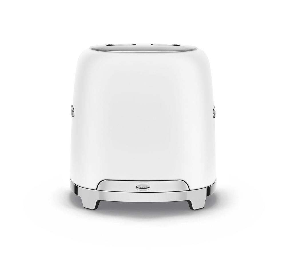 SMEG 50's Style TSF01WHMUK 2-Slice Toaster - Matte White image number 4 of 6