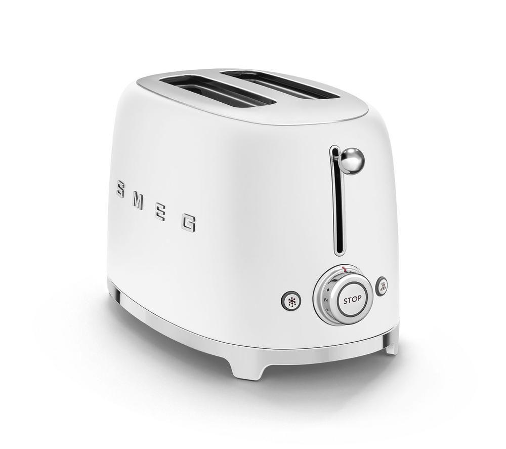 SMEG 50's Style TSF01WHMUK 2-Slice Toaster - Matte White image number 5 of 6