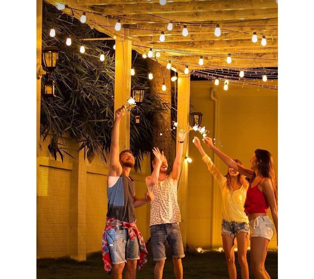 GOVEE H7020 Smart Outdoor Festoon String Lights - Black image number 6 of 8