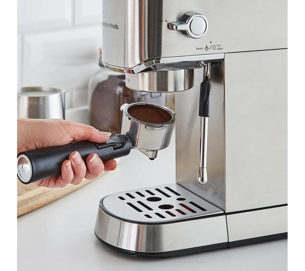 MORPHY RICHARDS Signature Espresso Coffee Machine - Stainless Steel image number 8 of 11