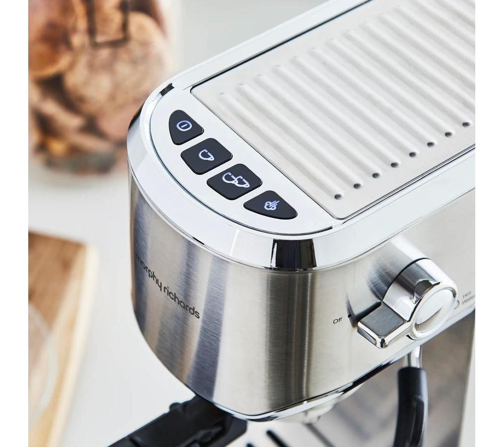 MORPHY RICHARDS Signature Espresso Coffee Machine - Stainless Steel image number 9 of 11