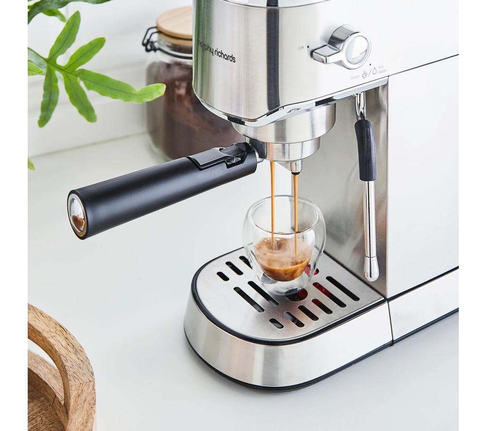 MORPHY RICHARDS Signature Espresso Coffee Machine - Stainless Steel image number 11 of 11