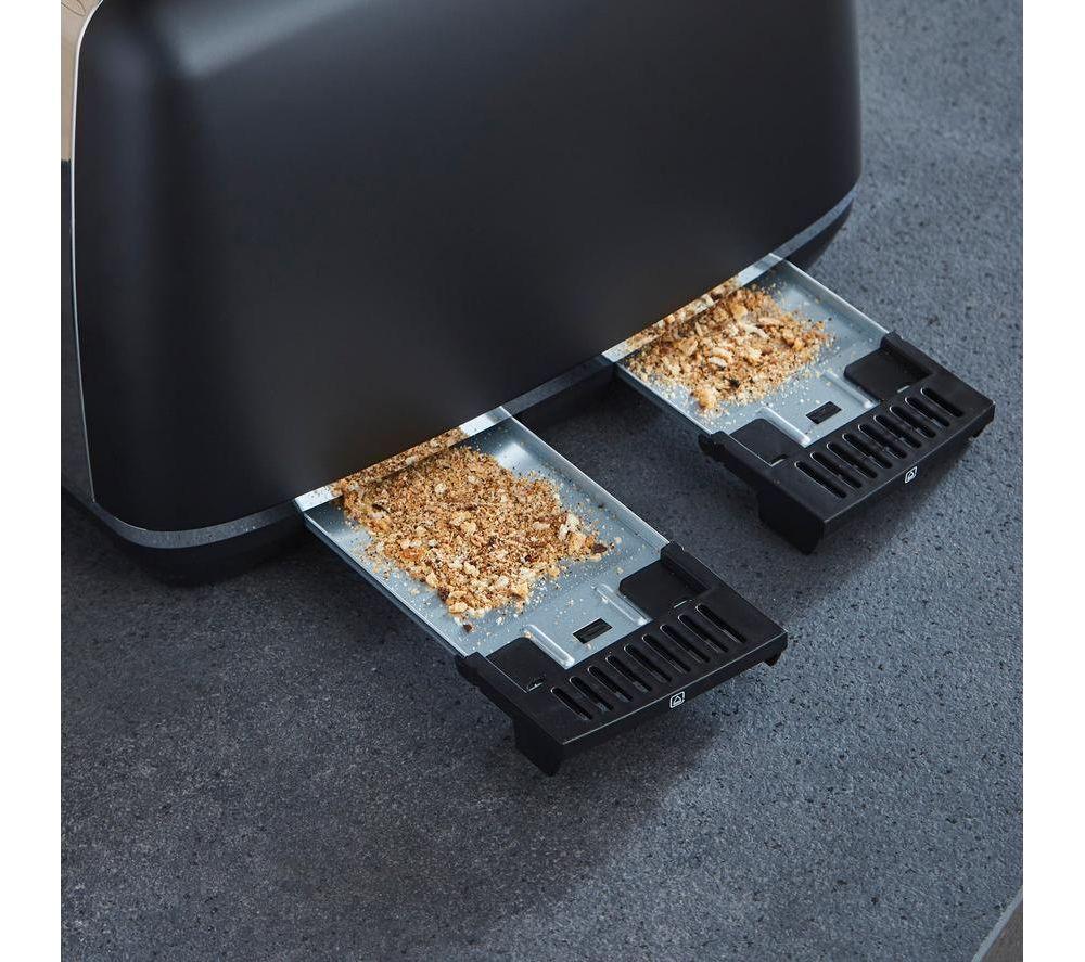 MORPHY RICHARDS Accents Gold 242047 4-Slice Toaster - Black image number 6 of 11