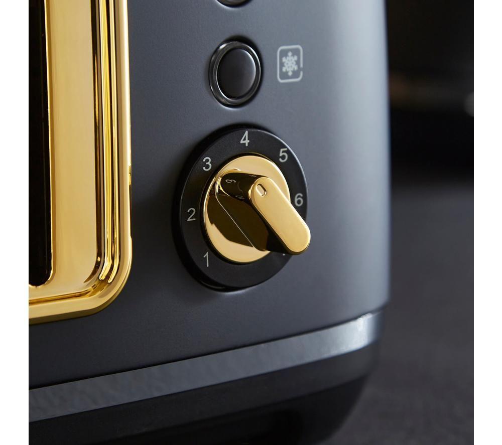 MORPHY RICHARDS Accents Gold 242047 4-Slice Toaster - Black image number 11 of 11