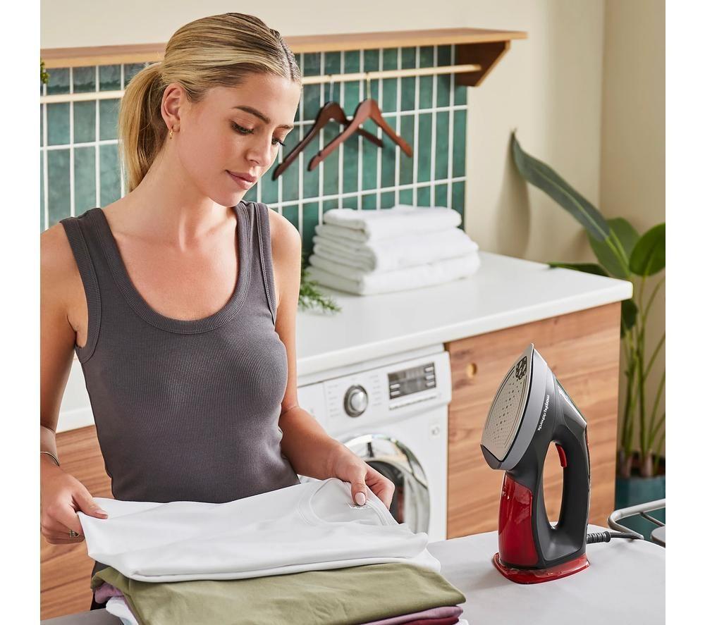 MORPHY RICHARDS Turbosteam 361001 2-in-1 Garment Steamer & Iron - Black image number 7 of 13