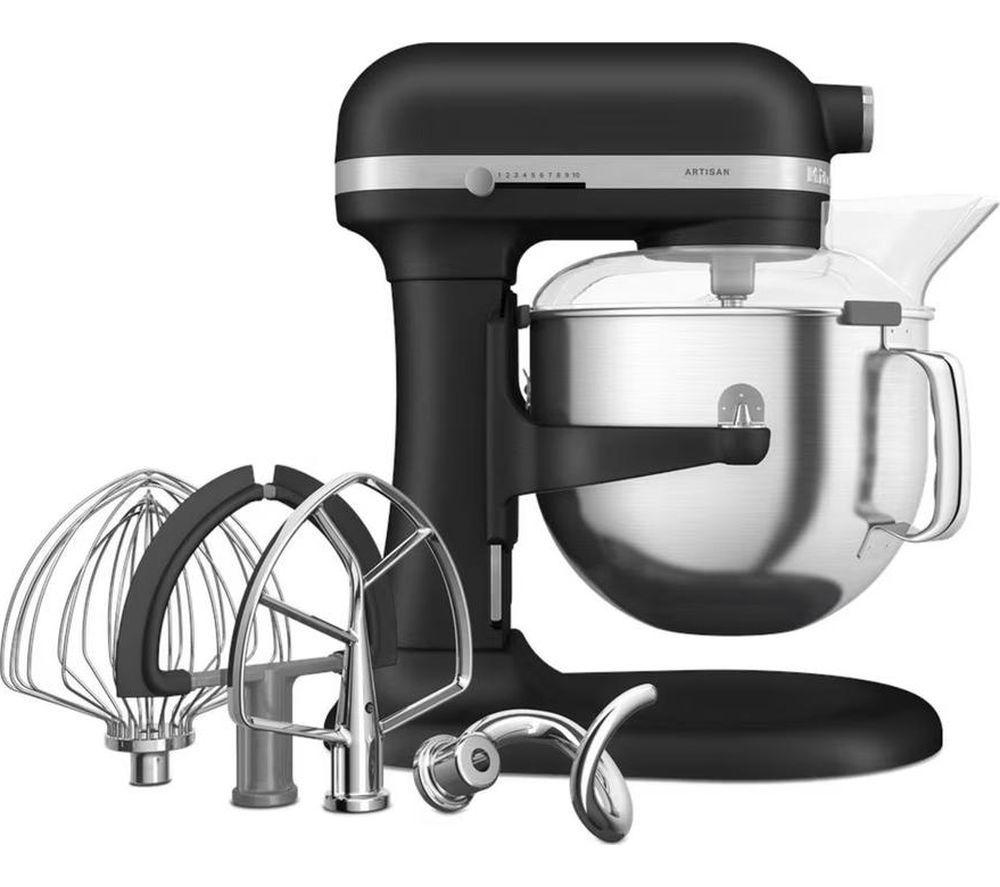 KITCHENAID 5KSM70SHXBBK Artisan 6.6L Stand Mixer - Black image number 3 of 7