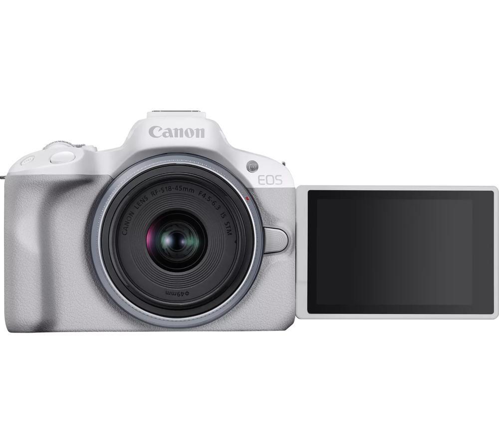 Canon White Eos R50 Aps-C Mirrorless Camera Inc Rf-S 18-45Mm Lens - Image 10