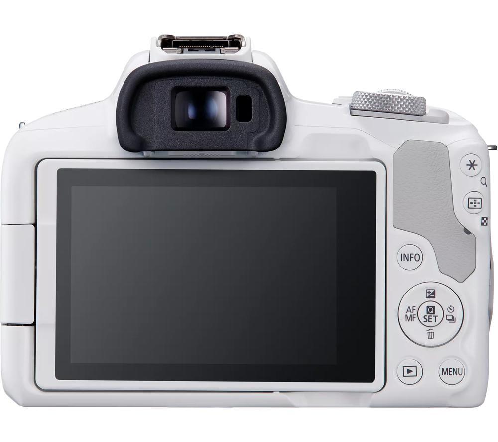 CANON EOS R50 Mirrorless Camera with RF-S 18-45 mm f/4.5-6.3 IS STM Lens - White image number 6 of 14