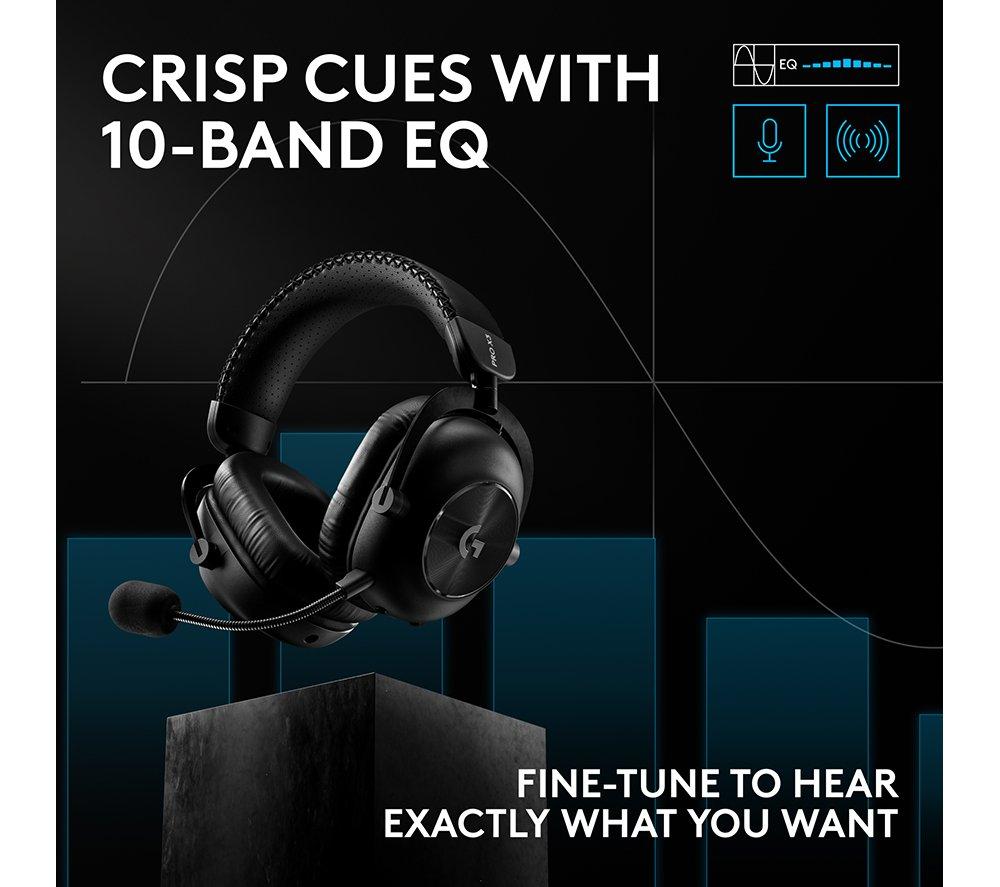 LOGITECH PRO X3 LIGHTSPEED Wireless Gaming Headset - Black image number 6 of 10