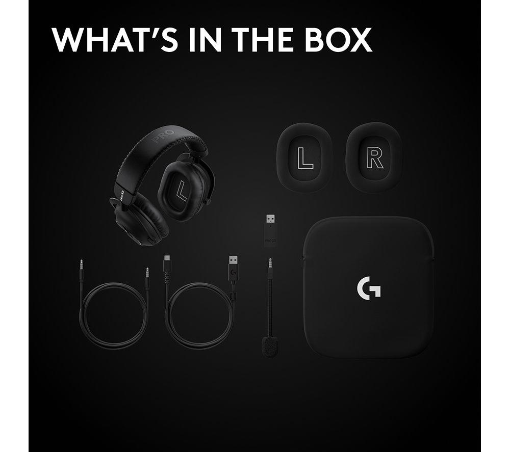 LOGITECH PRO X3 LIGHTSPEED Wireless Gaming Headset - Black image number 10 of 10