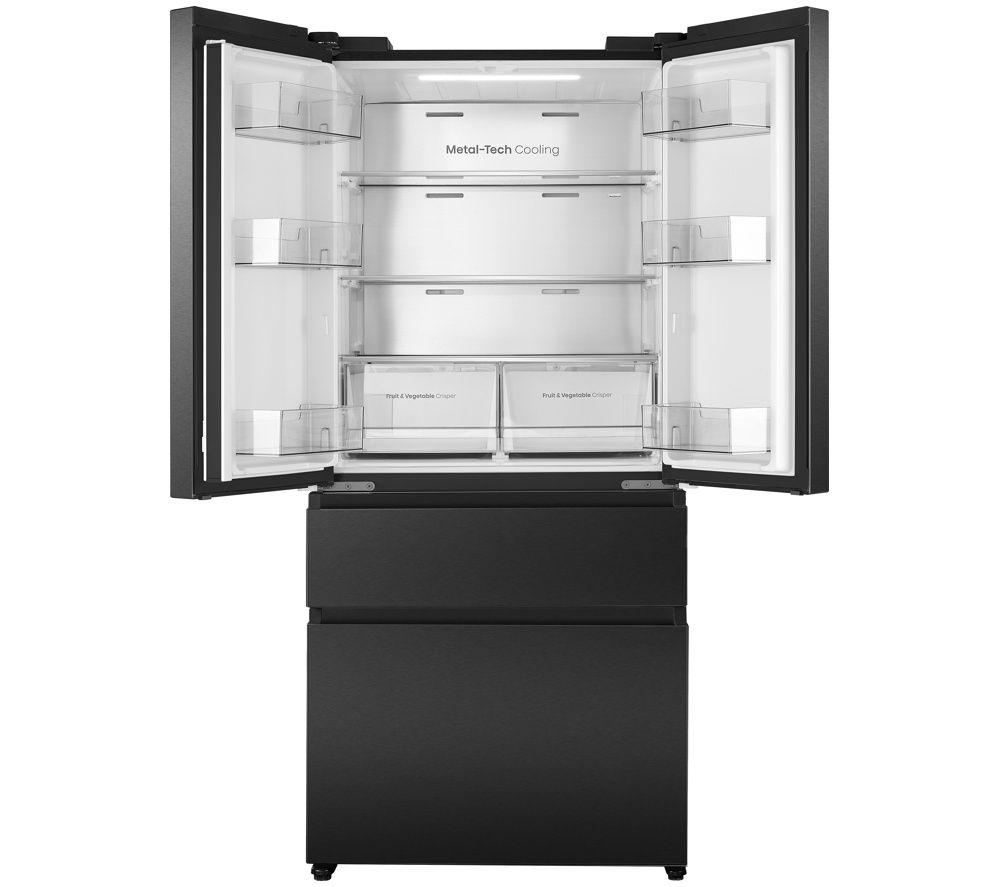 HISENSE PureFlex Slim RF512P5SBD American-Style Smart Fridge Freezer - Black image number 4 of 5
