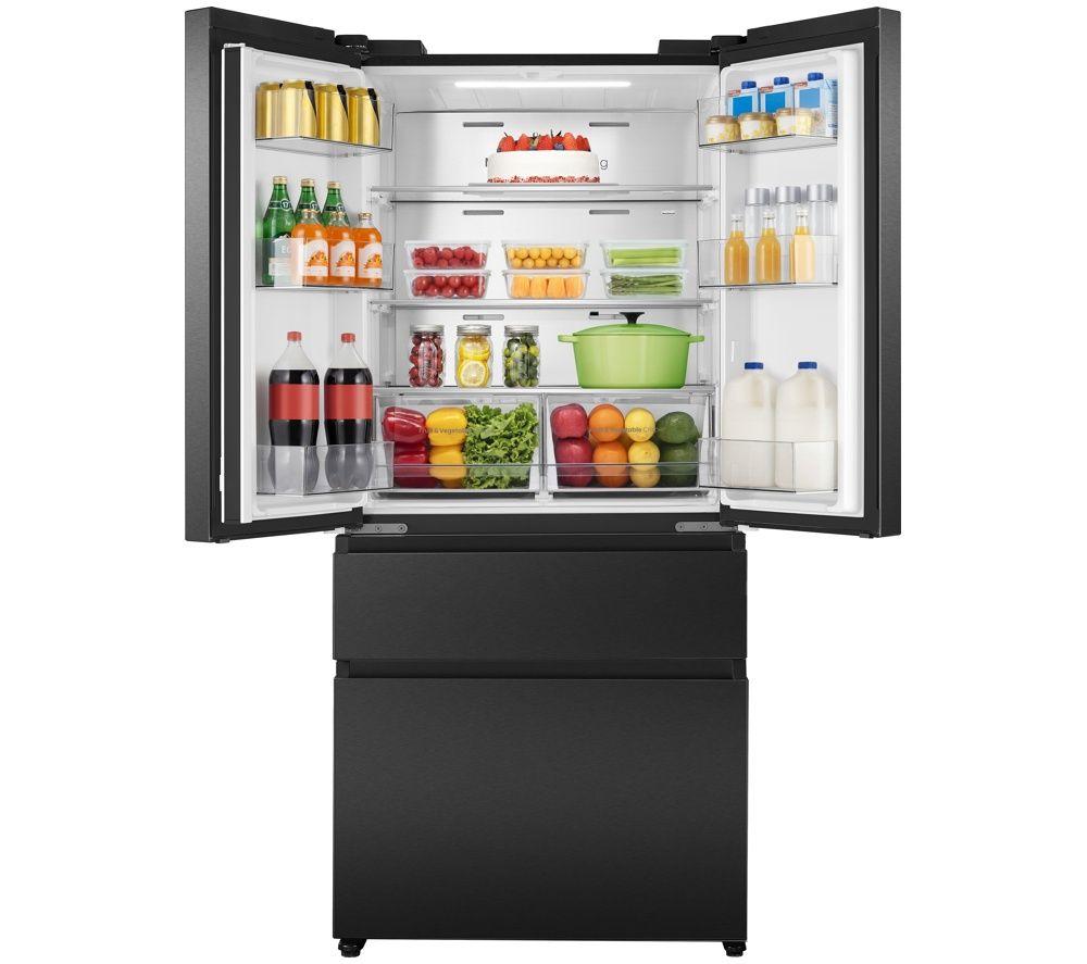 HISENSE PureFlex Slim RF512P5SBD American-Style Smart Fridge Freezer - Black image number 5 of 5
