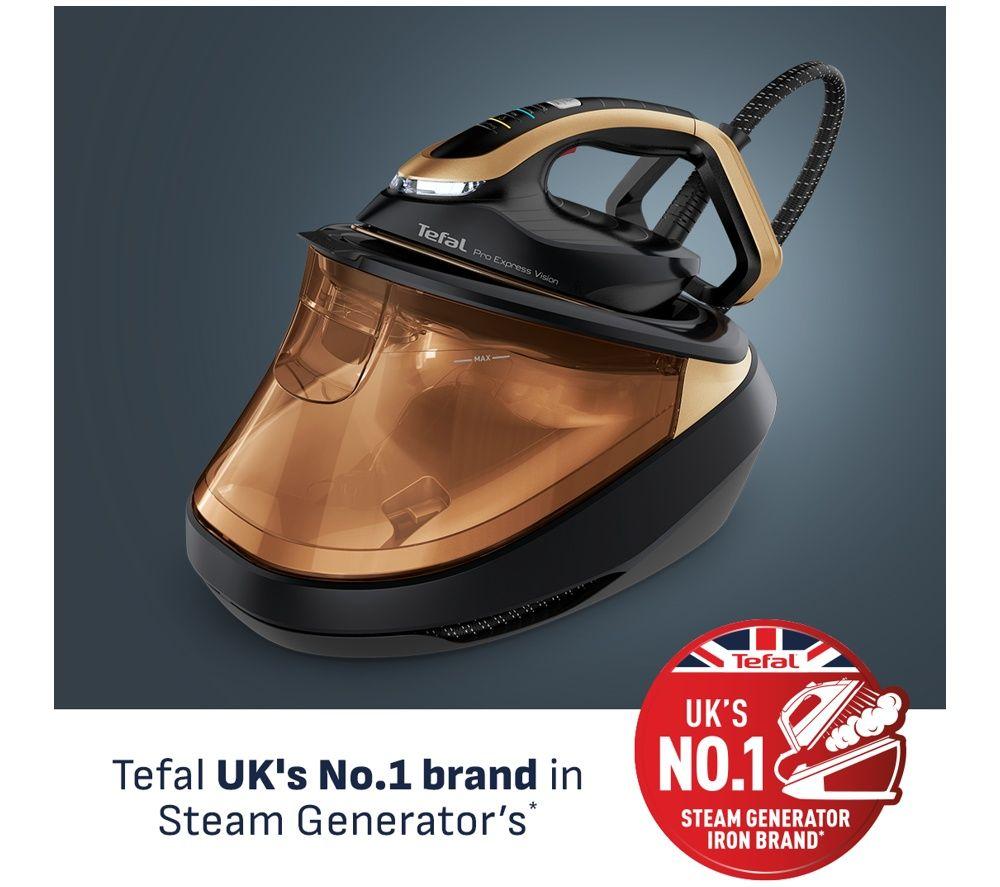 TEFAL Pro Express Vision GV9820G0 Steam Generator Iron - Black & Gold image number 2 of 4