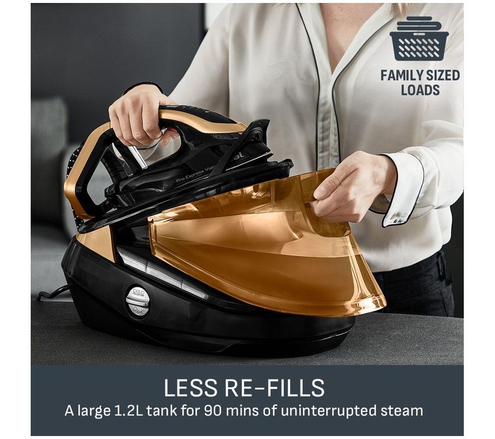 TEFAL Pro Express Vision GV9820G0 Steam Generator Iron - Black & Gold image number 3 of 4
