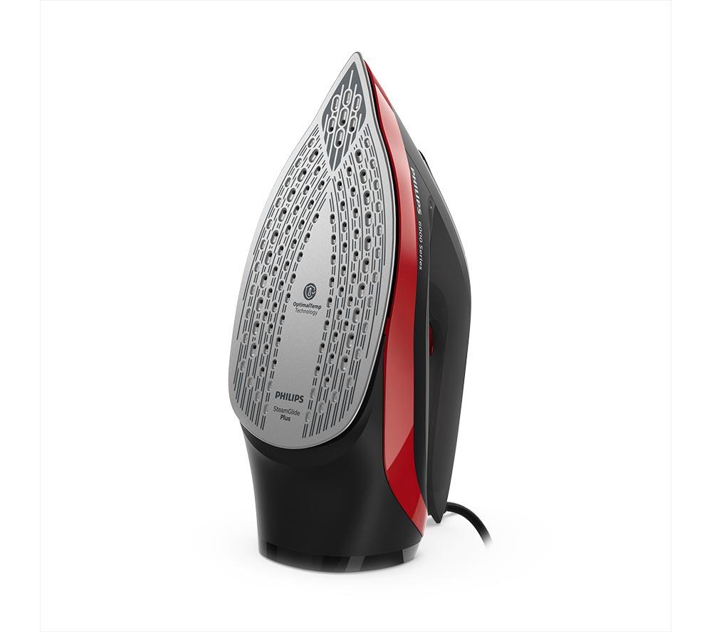 PHILIPS DST6130/40 6000 Series Steam Iron - Black & Red image number 2 of 11