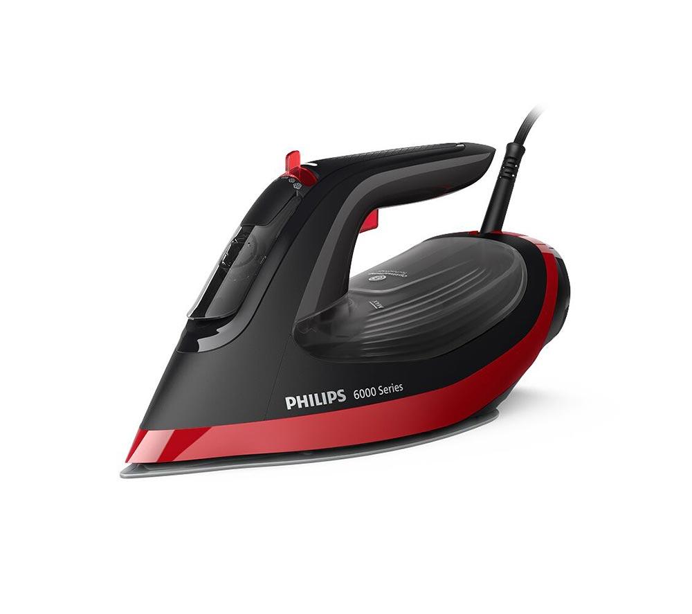 PHILIPS DST6130/40 6000 Series Steam Iron - Black & Red image number 8 of 11