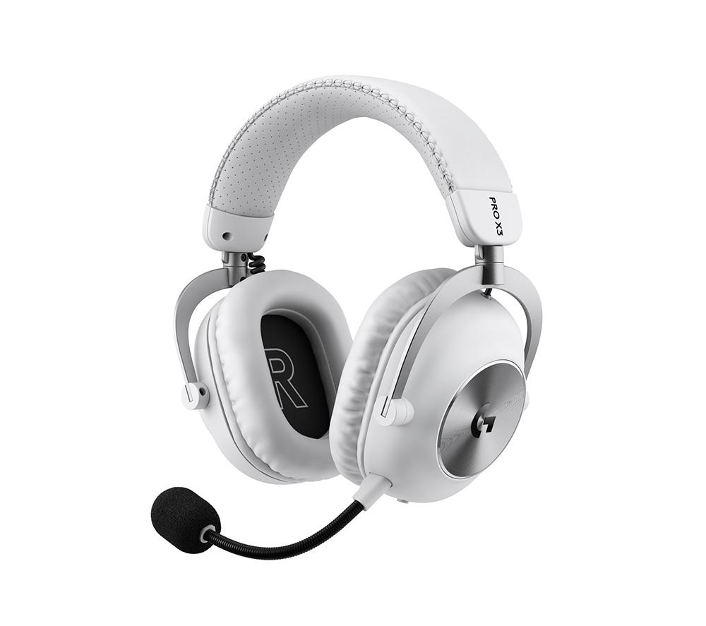 Logitech Pro X3 Lightspeed Wireless Gaming Headset - White, White - Image 2