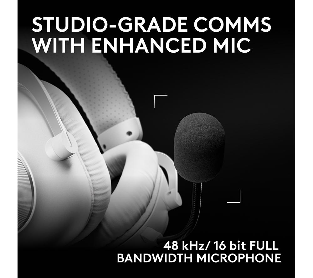 LOGITECH PRO X3 LIGHTSPEED Wireless Gaming Headset - White image number 3 of 10