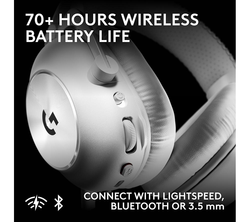 LOGITECH PRO X3 LIGHTSPEED Wireless Gaming Headset - White image number 5 of 10