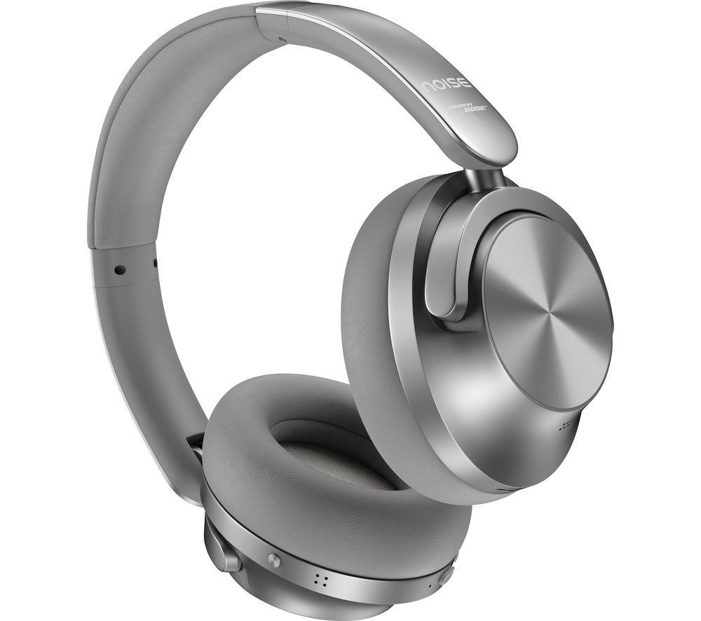 Noise Master Bud Max Wireless Bluetooth -Cancelling Headphones - Silver, Silver/Grey