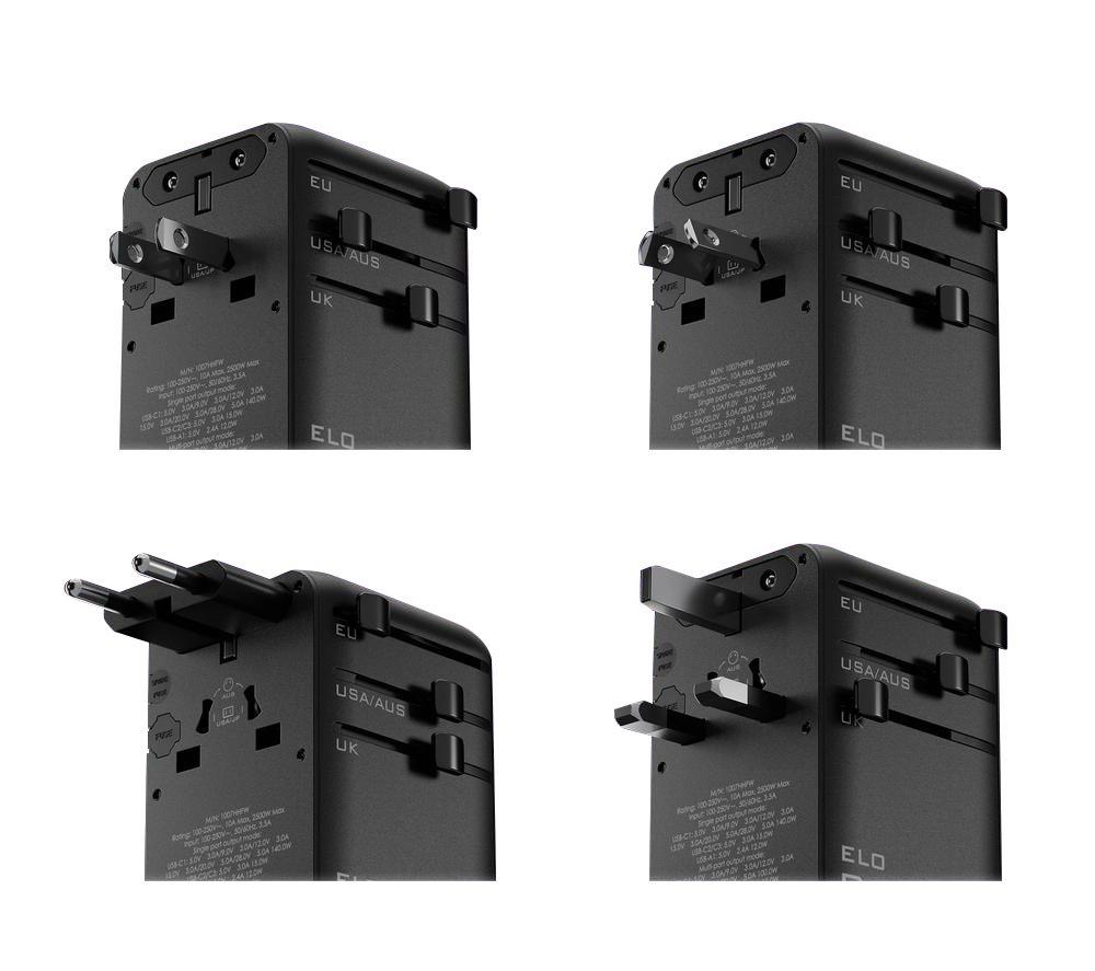 ELO PHASE Universal USB Travel Plug Adapter image number 4 of 5