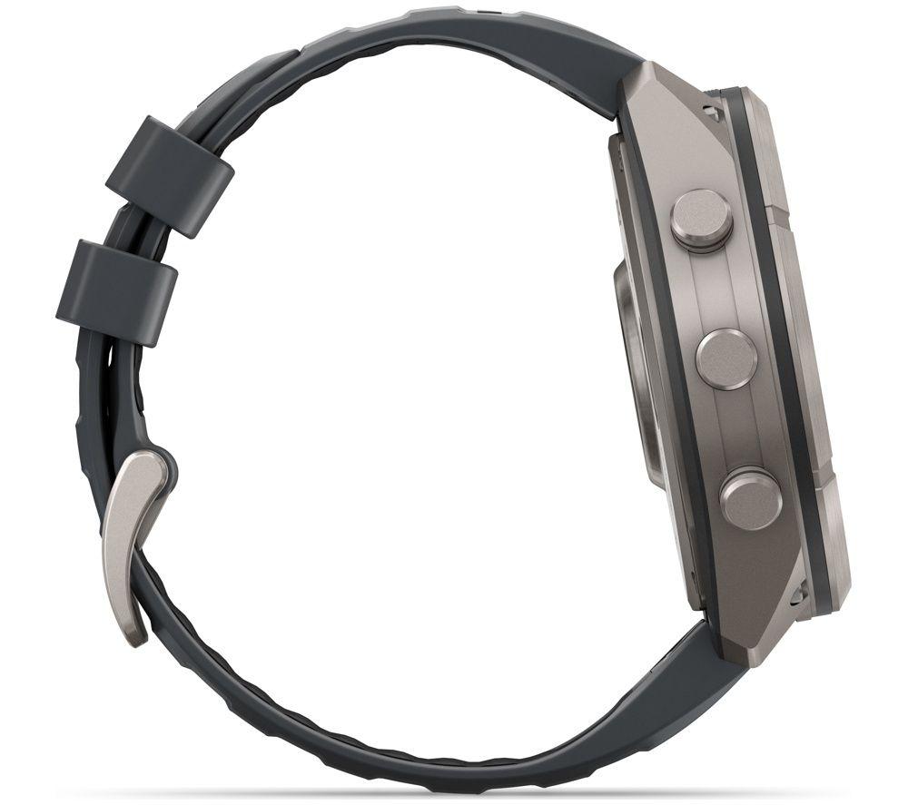 GARMIN fenix 9 Pro Smart Watch - Titanium with Graphite & Black Silicone Band, 51 mm image number 5 of 10