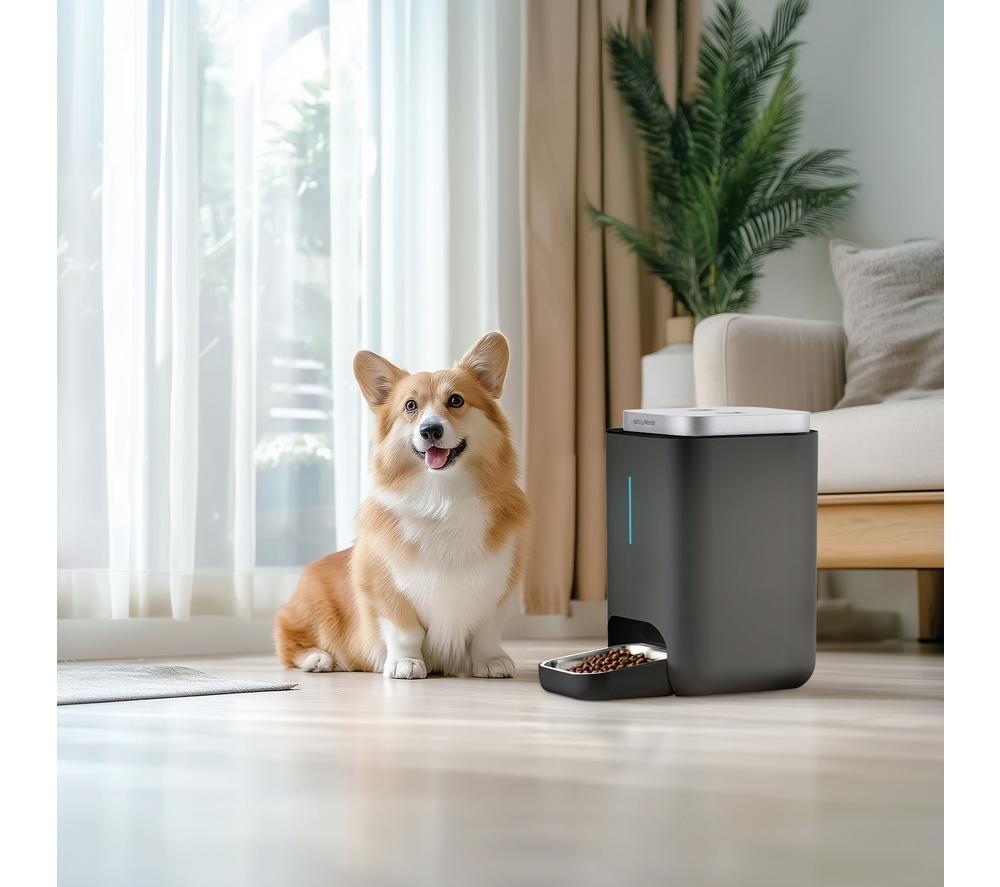 STYLIES Cibus Smart Pet Food Feeder - 4.5 Litre, Anthracite & Silver image number 5 of 7