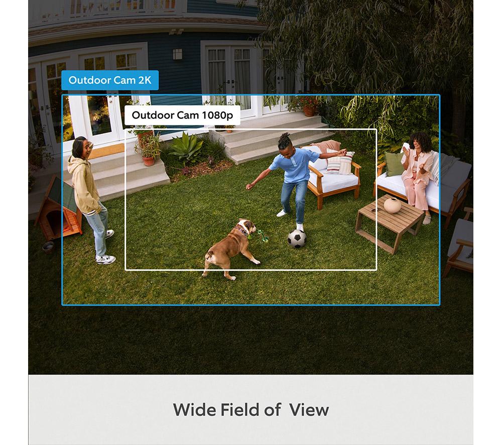 RING Outdoor Cam 2nd Gen 2K WiFi Security Camera - Battery, Black image number 4 of 5
