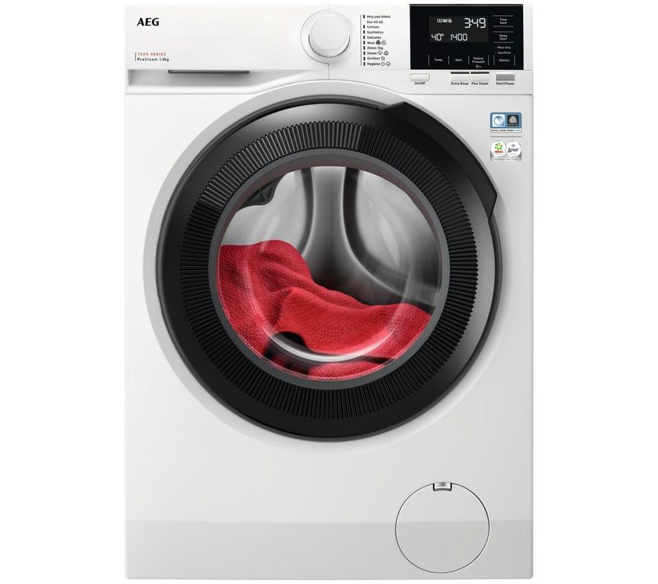 AEG 7000 ProSteam LFSR71864B 8 kg 1600 Spin Washing Machine - White