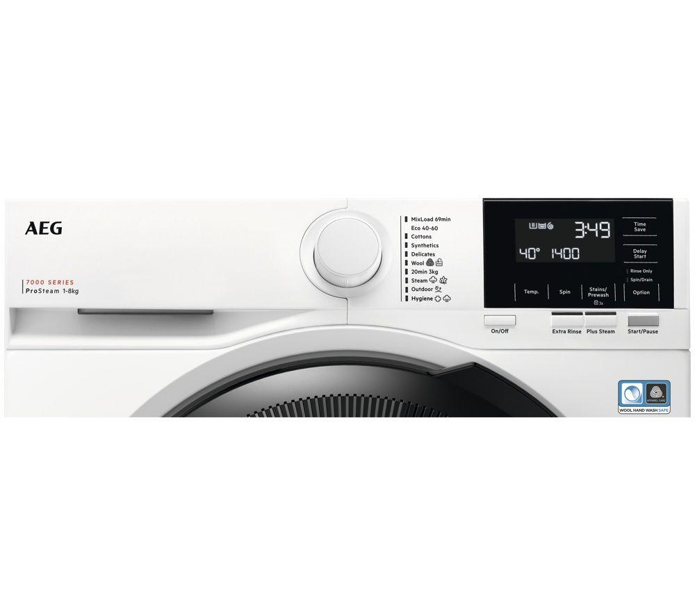 AEG 7000 ProSteam LFSR71864B 8 kg 1600 Spin Washing Machine - White image number 4 of 5