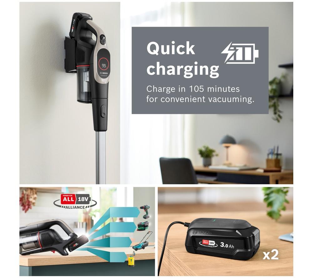 BOSCH Unlimited 9 BCS932GGB Dual Battery Cordless Vacuum Cleaner - Graphite image number 9 of 14