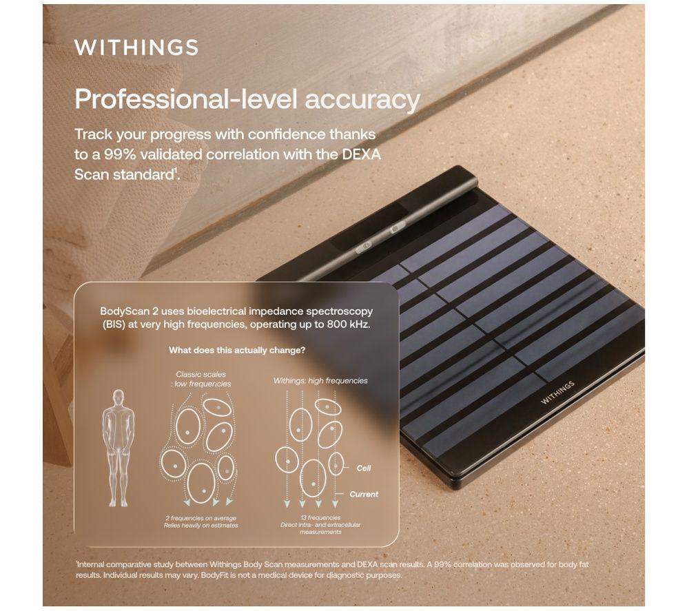 WITHINGS BodyScan 2 Smart Scale - Black image number 3 of 6