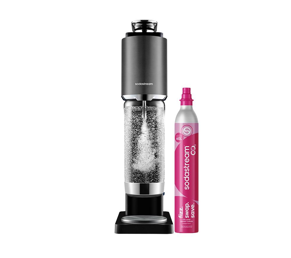 SODASTREAM Fresh Plus Black Sparkling Water Machine - Black