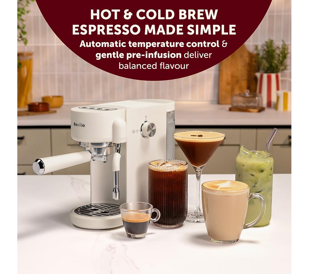 BREVILLE PIXL Compact Espresso Maker VCF196 &ndash; Oatmilk image number 2 of 10
